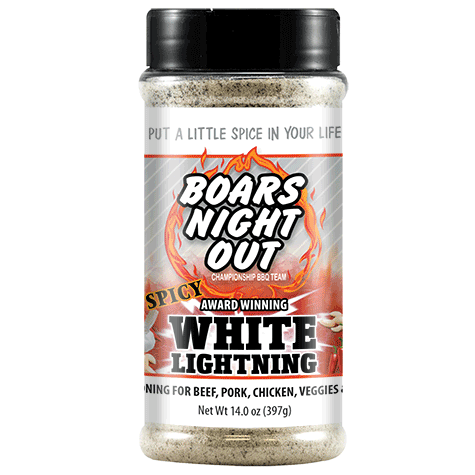 Boars Night Out Spicy White Lightning, 14.5 ounce shaker