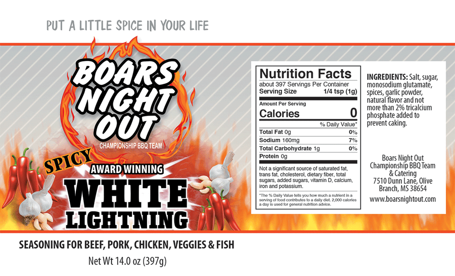 Boars Night Out White Lightning I The BBQHQ