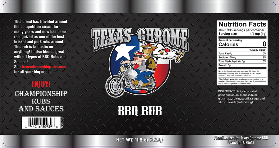 Texas Chrome BBQ Rub
